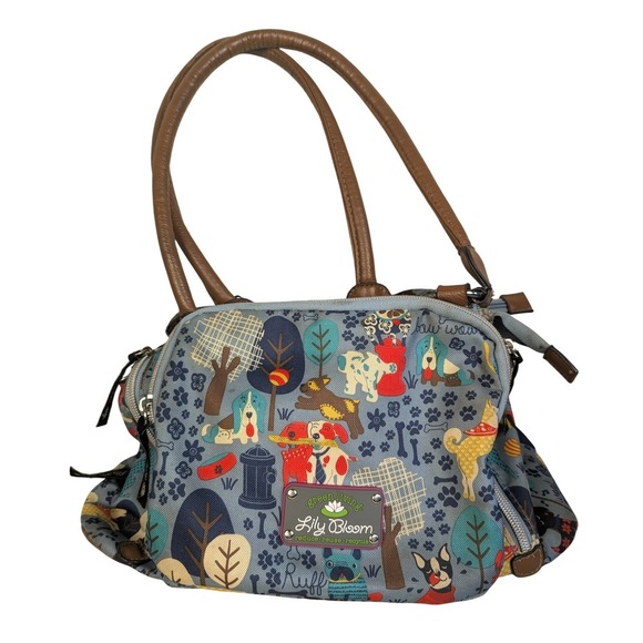 Lily Bloom Handbags - Dogs Lily Bloom French Bulldog Satchel Bag Recycled Canvas Vet Walker